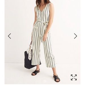 Madewell Striped Pull-On Jumpsuit ✨  NWT